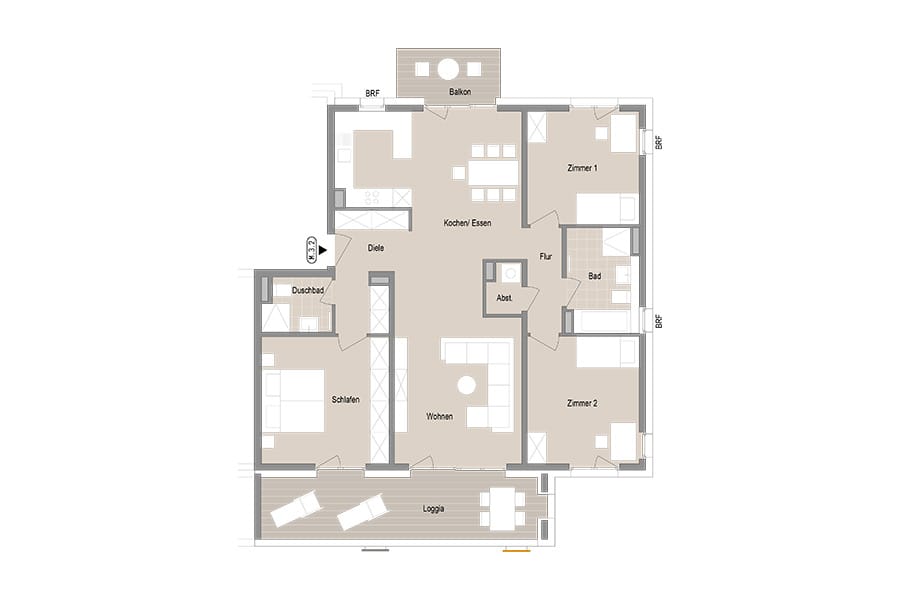 4-Zimmer Etagenwohnung